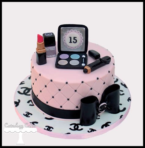 chanel makeup birthday cake